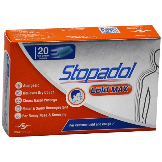 Stopadol Cold Max 20 Film Coated Tablets image number 0