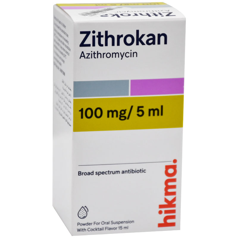 Zithrokan 100mg Suspension 15ml image number 0
