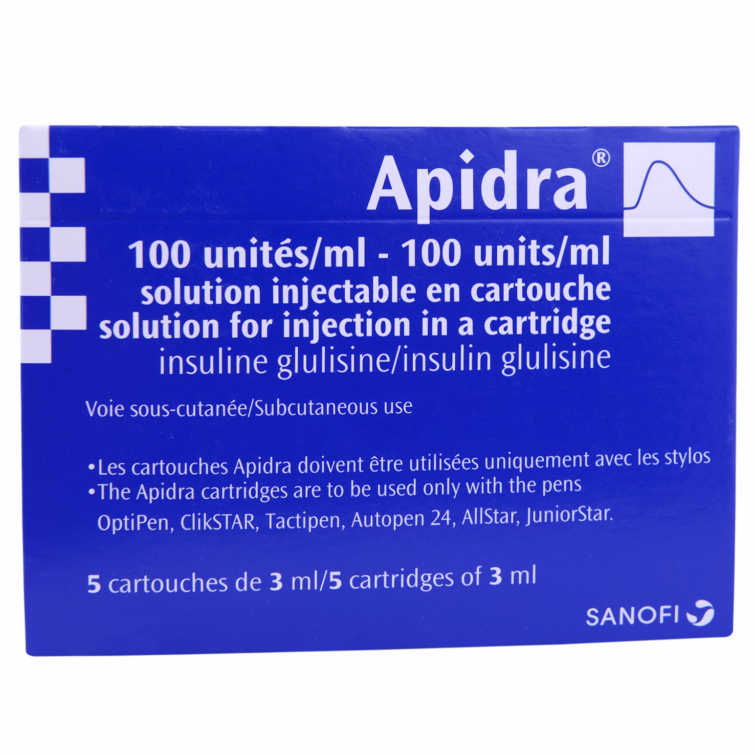 Apidra 100U/ml 3mlx 5Penfill (Refrigerated) image number 0