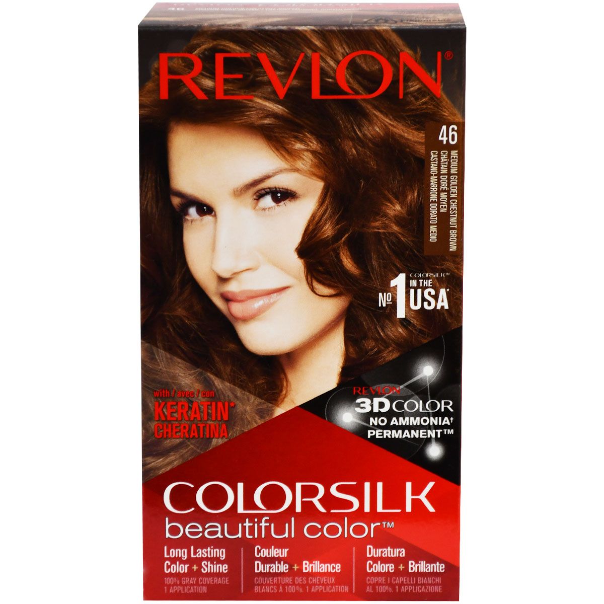 Revlon Colorsilk Medium Golden Chestnut Brown/46 image number 0