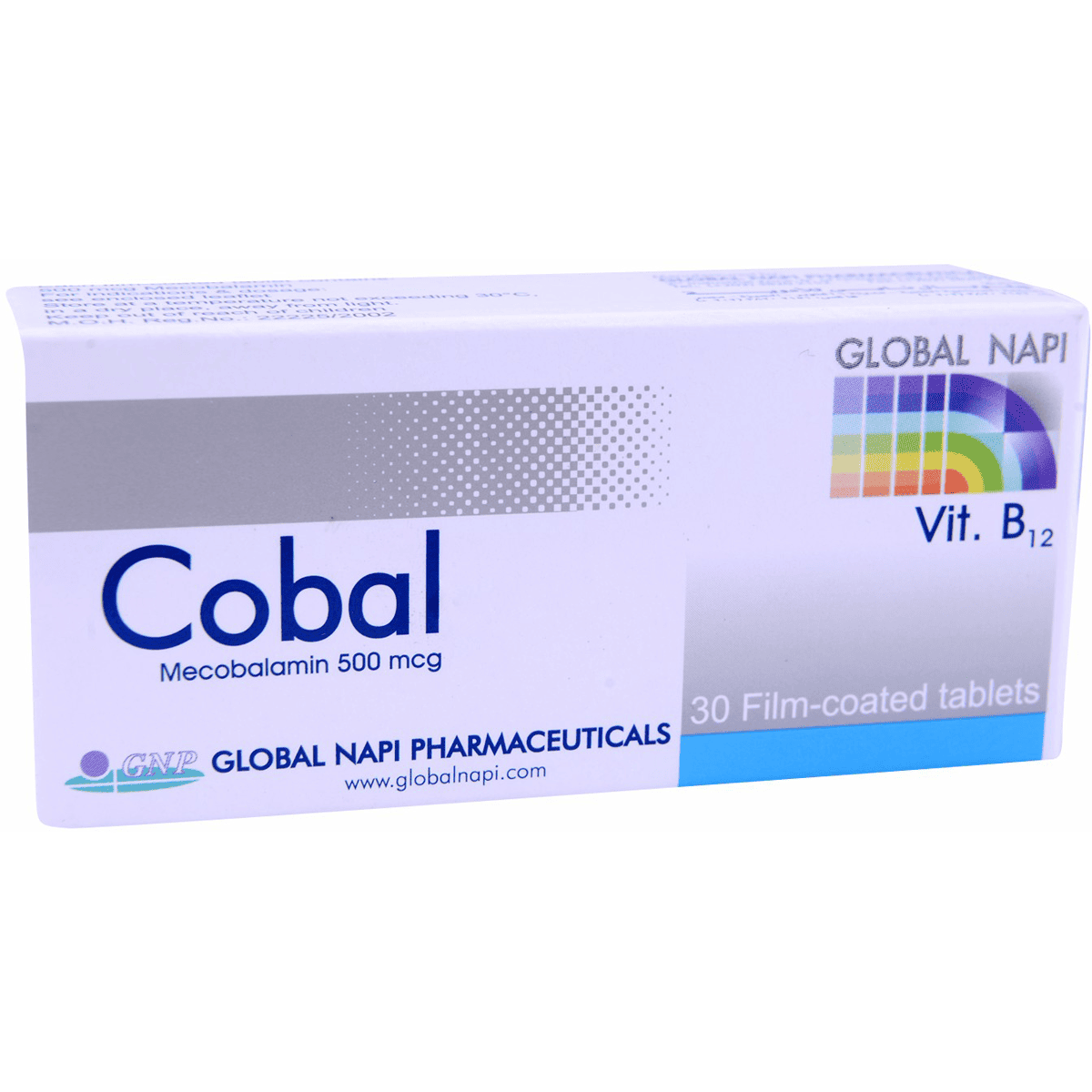 Cobal 500mcg 30 Film Coated Tablets image number 0