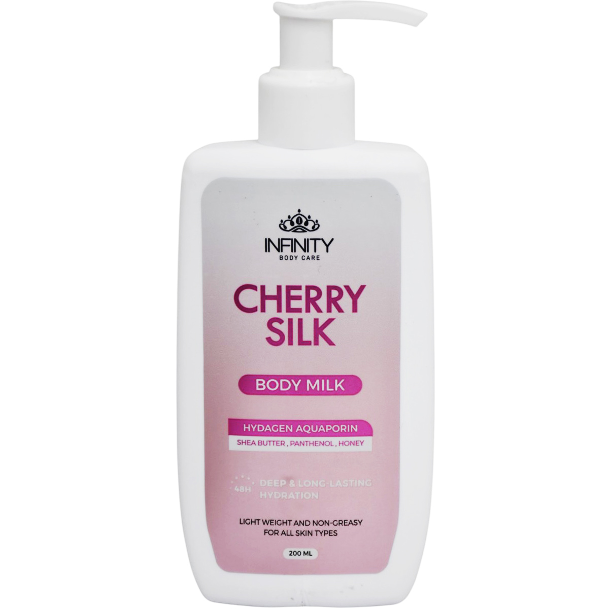 Infinity Cherry Silk Body Milk For All Skin Types 200ml image number 0