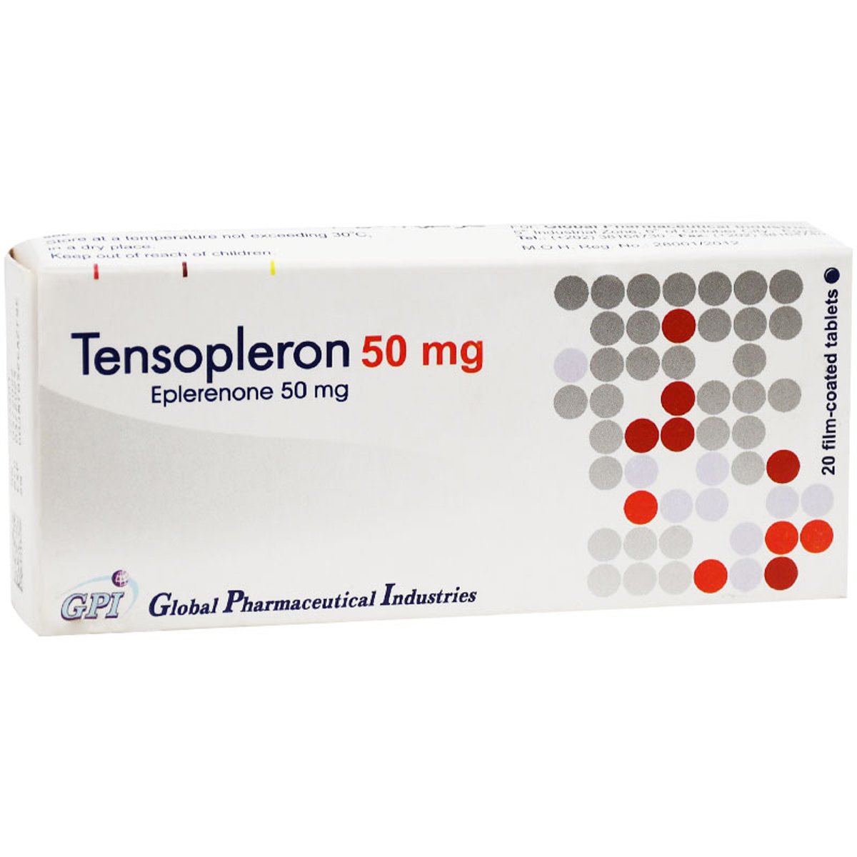 Tensopleron 50mg 20 Film Coated Tablet image number 0
