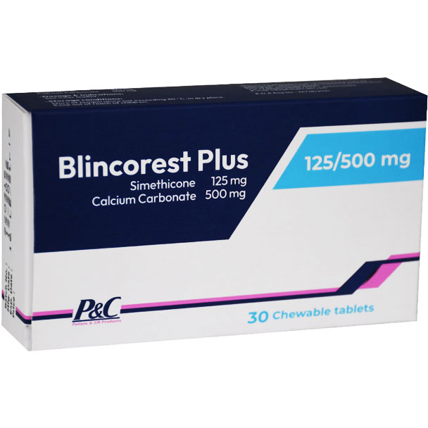 Blincorest Plus 125/500mg 30 Chewable Tablets image number 0