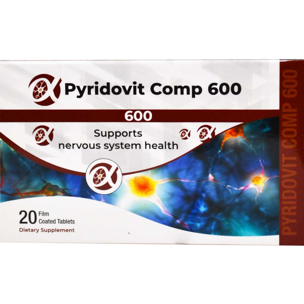 Pyridovit Comp 600 - 20 Film Coated Tablets image number 0