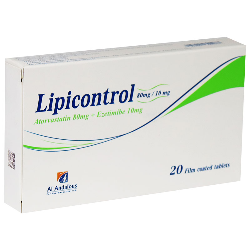 Lipicontrol 80/10mg 20 Film Coated Tablets image number 0