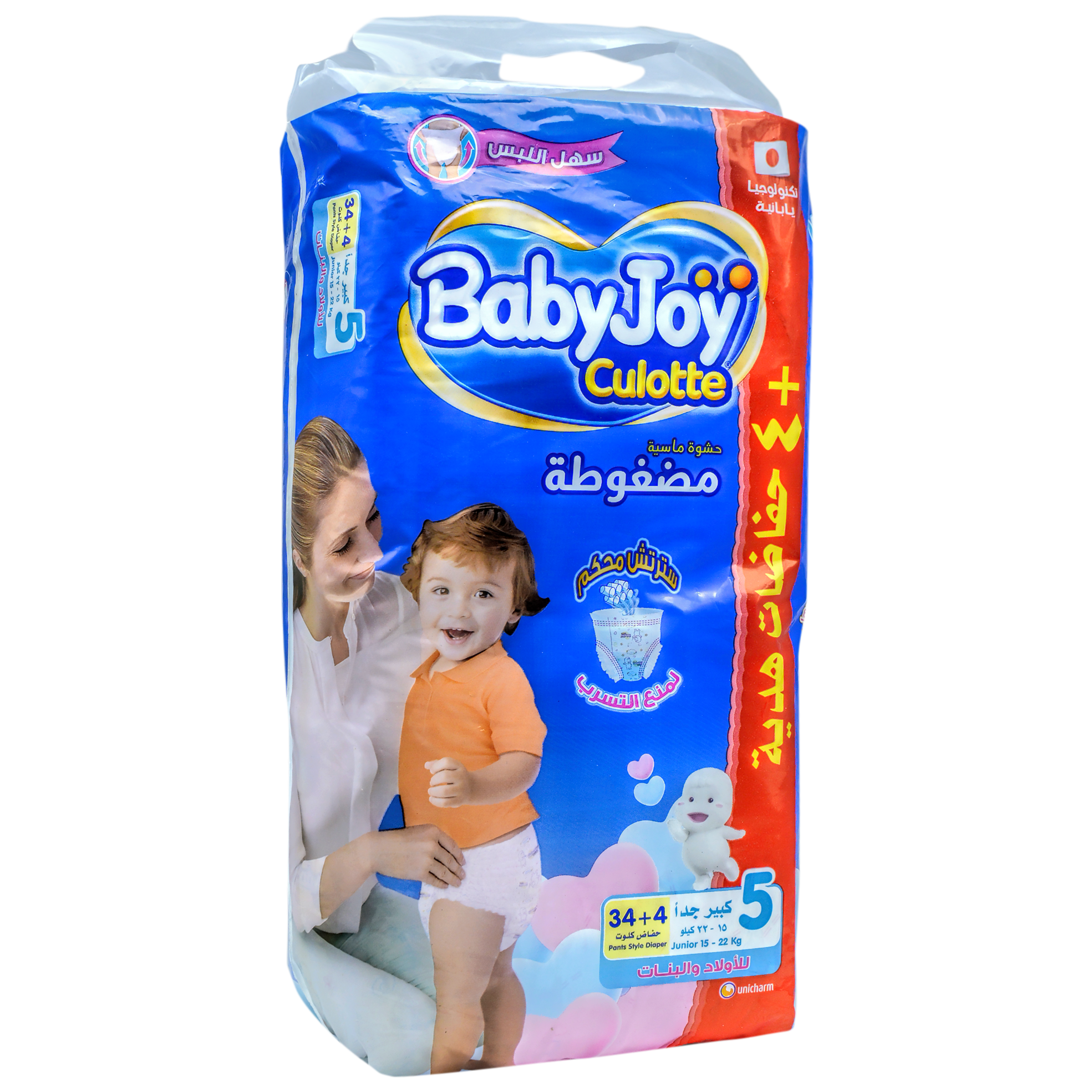 Babyjoy Culotte (5) Stretch (15-22kg) 36/34 + 4 (Offer Pack!) image number 0