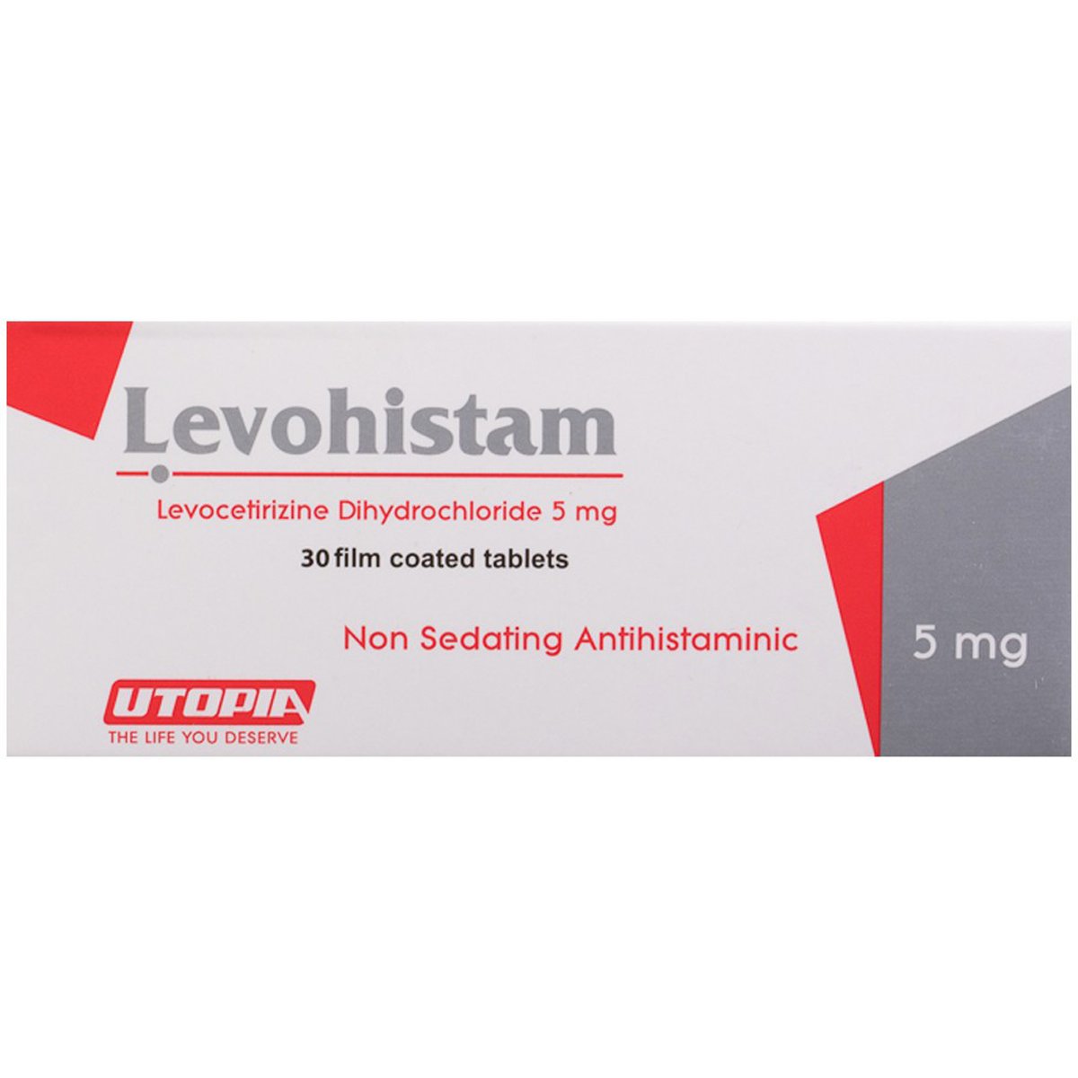 Levohistam 5mg 30 Film Coated Tablets image number 0