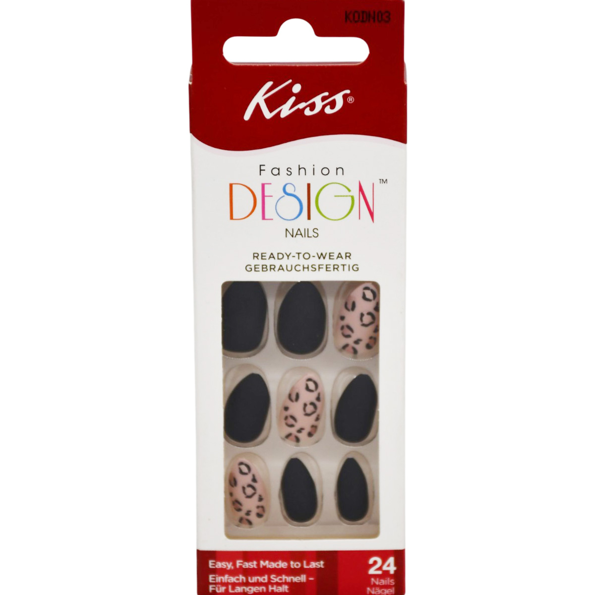 Kiss Design Nails 24 Pieces/KODN03C image number 0