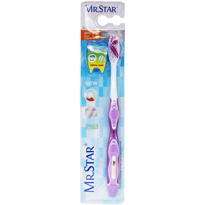 Mr Star Toothbrush (Medium) + Dental Floss (Offer Pack) image number 0