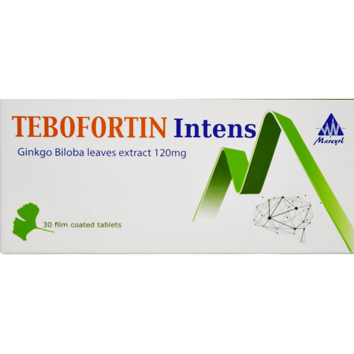 Tebofortin Intense 120mg 30 Film Coated Tablets image number 0