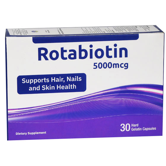 Rotabiotin 5000&micro; 30 Hard Gelatin capsules image number 0
