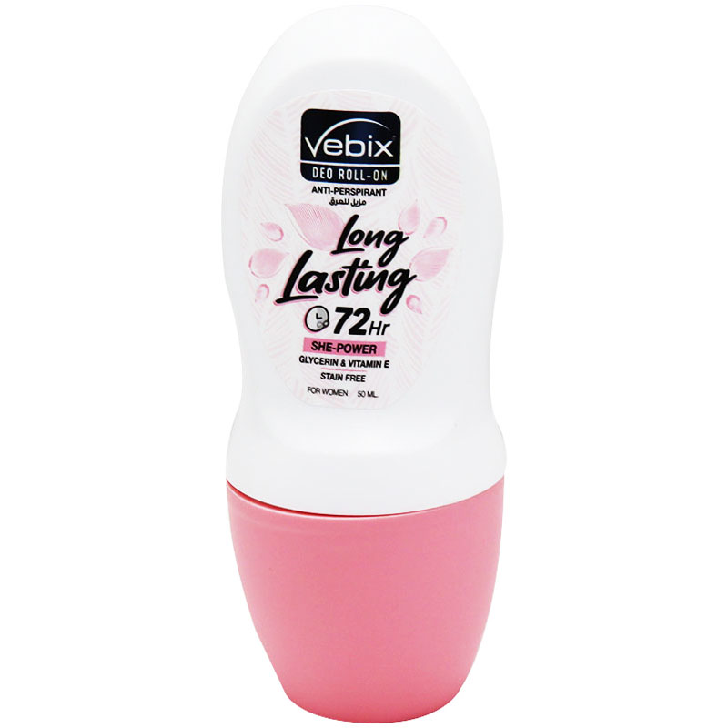 Vebix Long Lasting She-Power Deodorant Roll On for Women 50ml image number 0