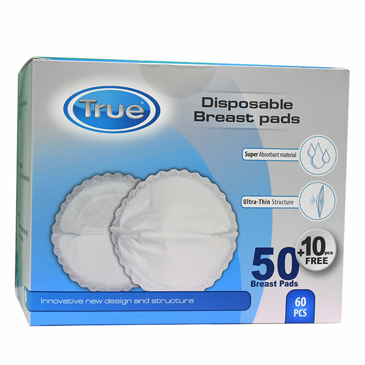 True Disposabl.Breast Pads 60pcs/2018910 image number 0