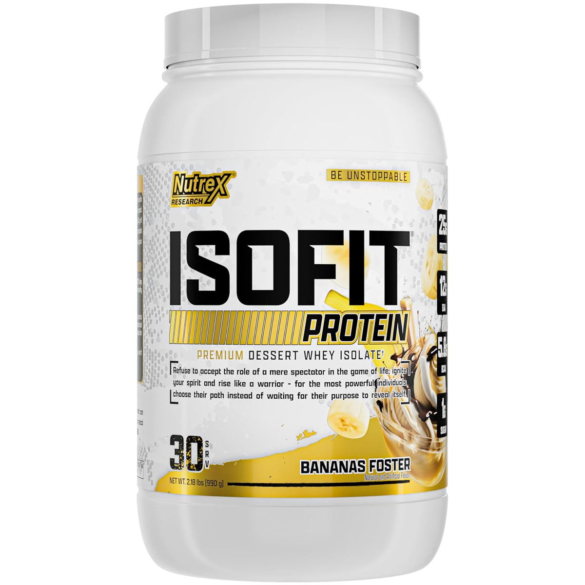 Isofit Whey Protein Isolate Bananas 990gm image number 0