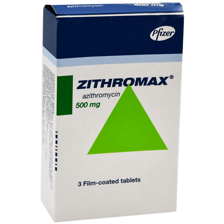 Zithromax 500mg 3 Film Coated Tablet image number 0