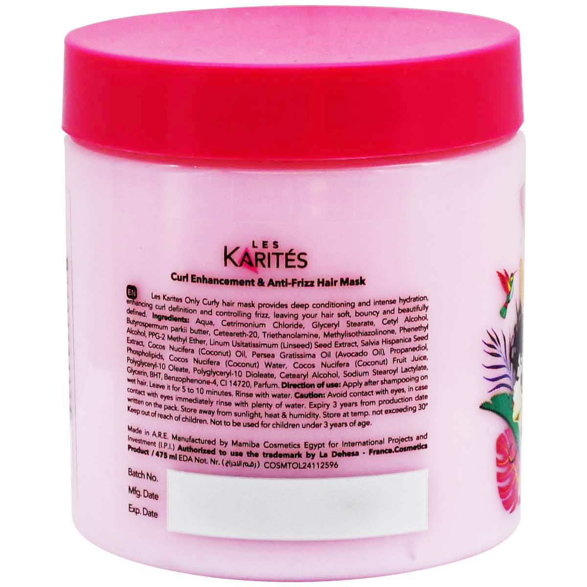 Karites Only Curly Anti Frizz Hair Mask 475 ml image number 1