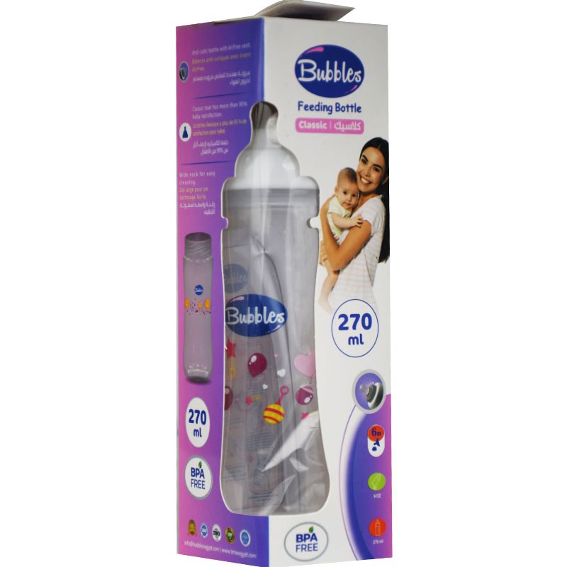 Bubbles Classic Bottle White (6)Month 270ml image number 0