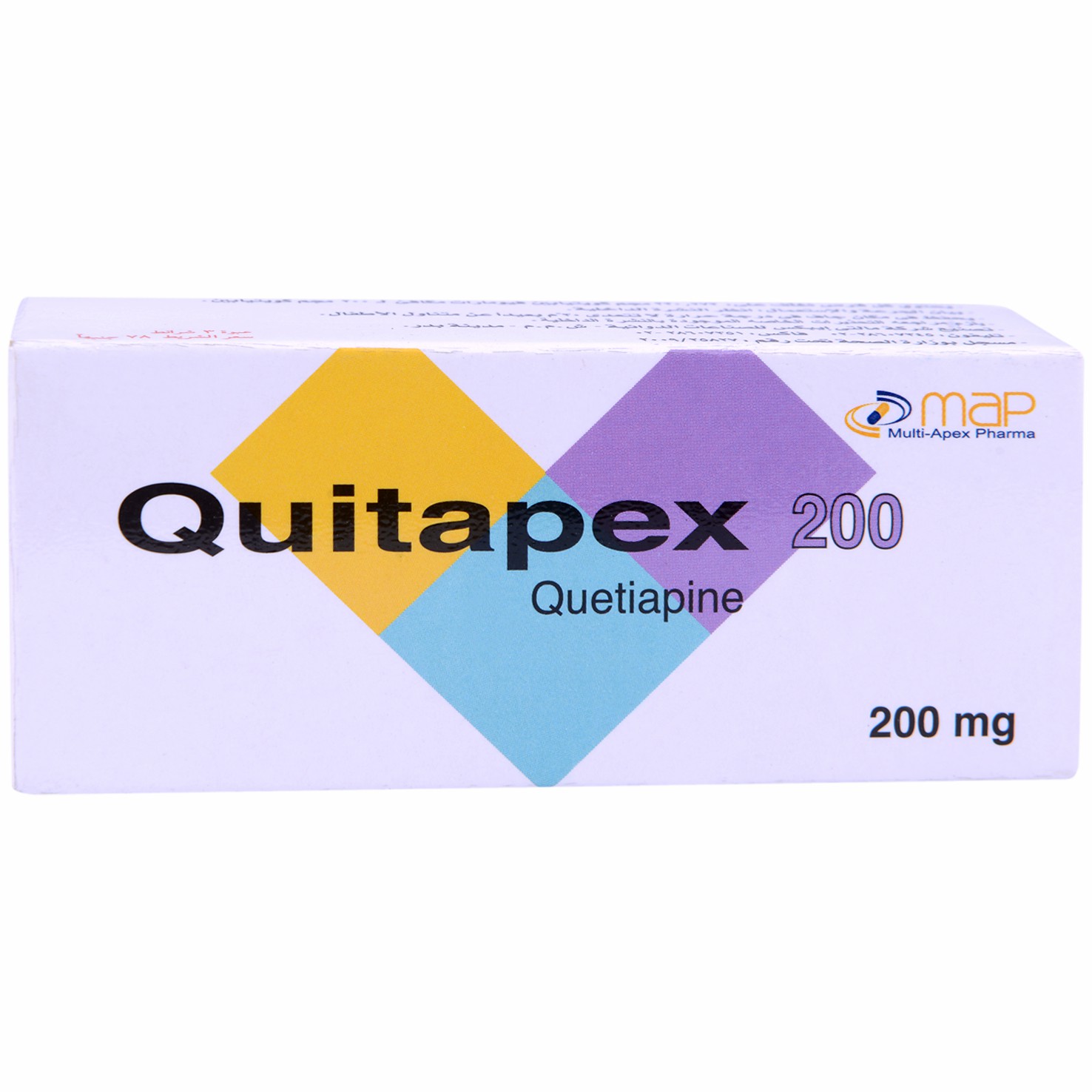 Quitapex 200mg 30 Tablets image number 0