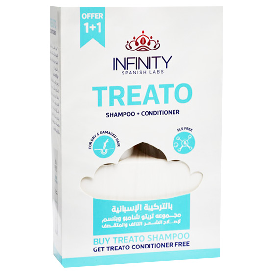 Infinity Treato Frizz Shampoo + Conditioner 250ml (Offer Pack) image number 0