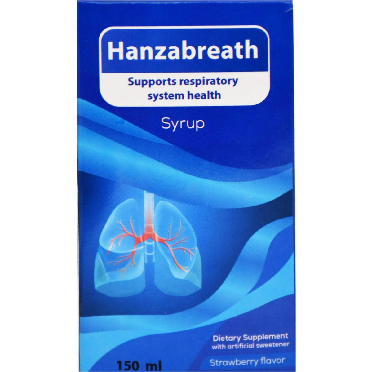Hanzabreath Strawberry Flavor Syrup 150ml image number 0