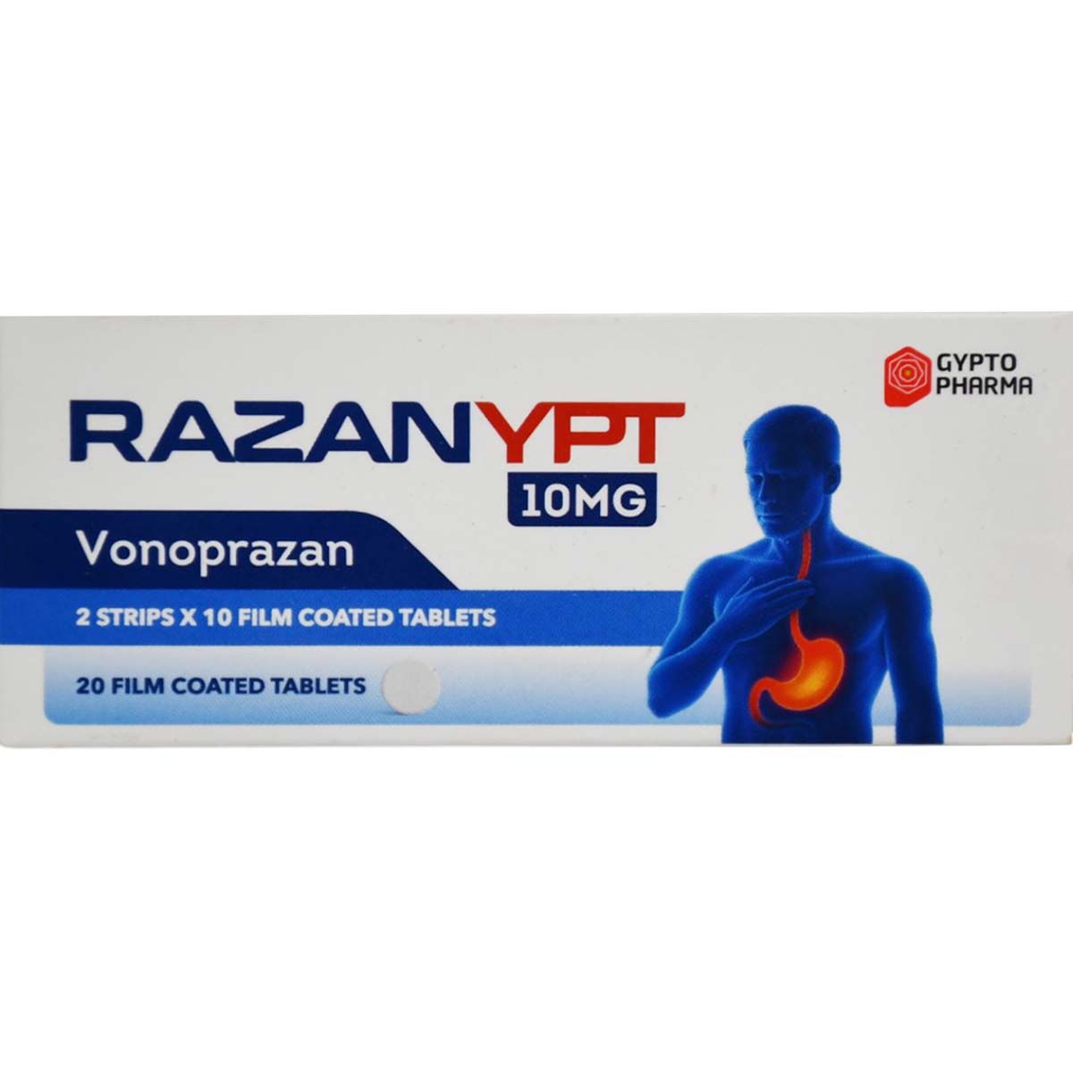 Razanypt 10mg 20 Film Coated Tablets image number 0