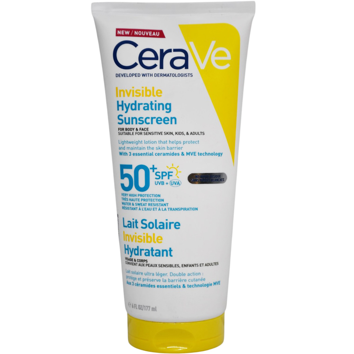 Cerave Invisible Hydrating Sunscreen SPF (50+) 177ml image number 0