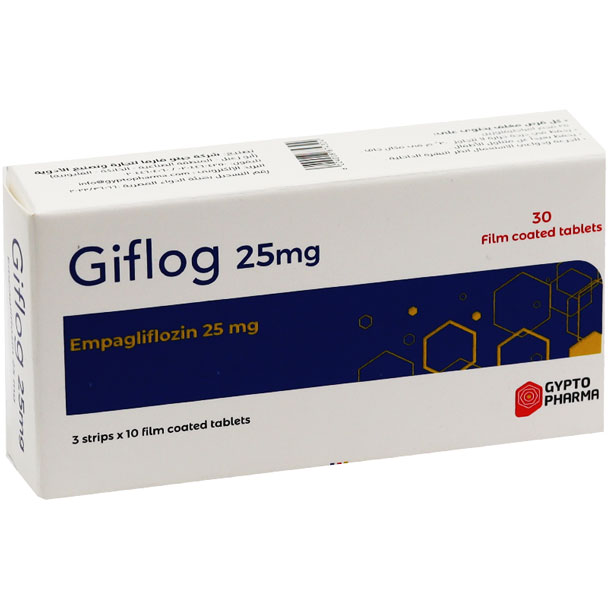 Giflog 25mg 30 Film Coated Tablets image number 0