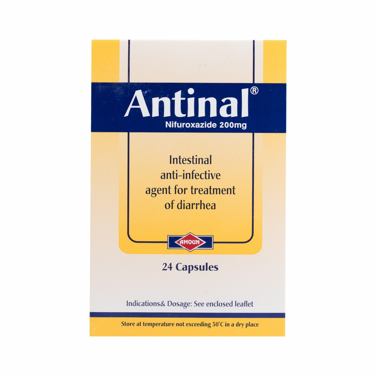 Antinal 200mg 24 Capsules image number 0