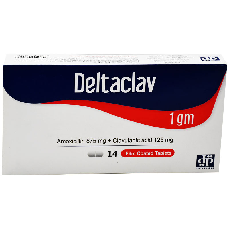 Deltaclav 1gm 14 Film Coated Tablets image number 0