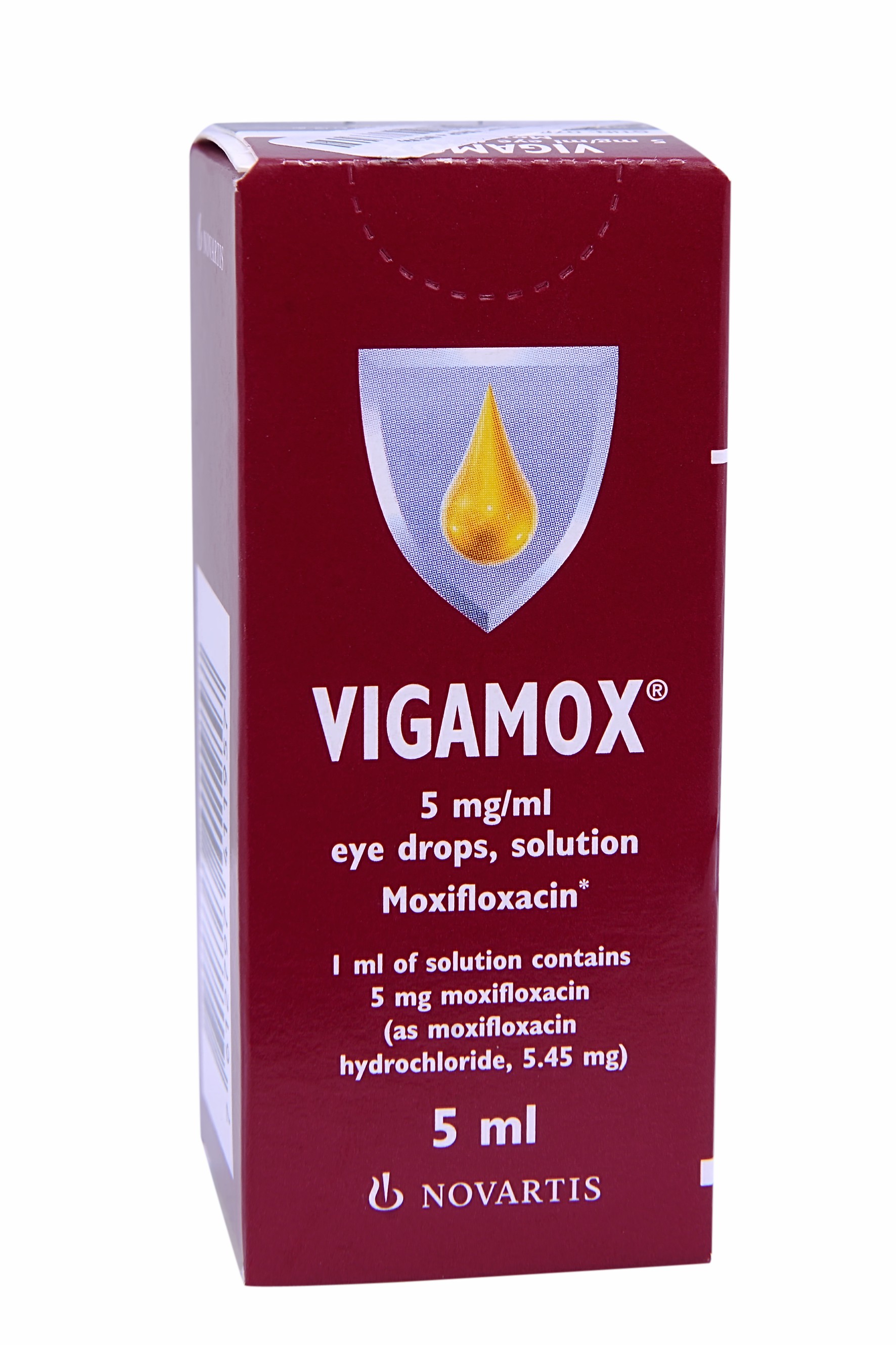 Vigamox 0.5% 5ml Eye Drop image number 0