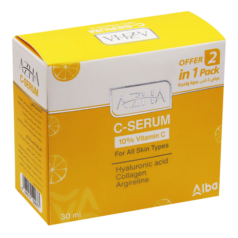 Azha Vitamin C Serum for All Skin 2X30ml (Offer Pack) image number 0