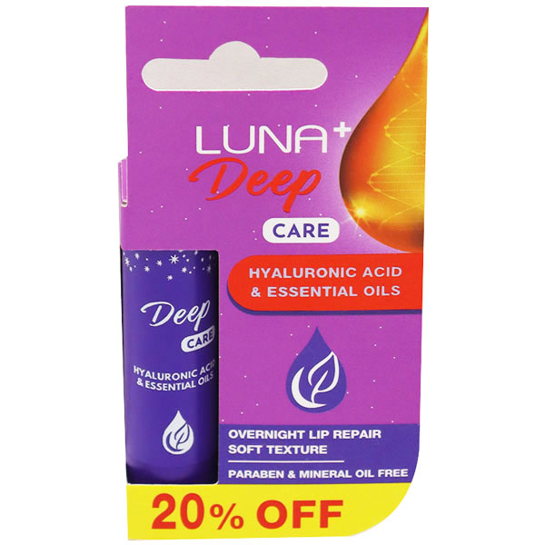 Luna+ Deep Care Lip Balm 3.5 gm 20% Off (Offer Pack) image number 0