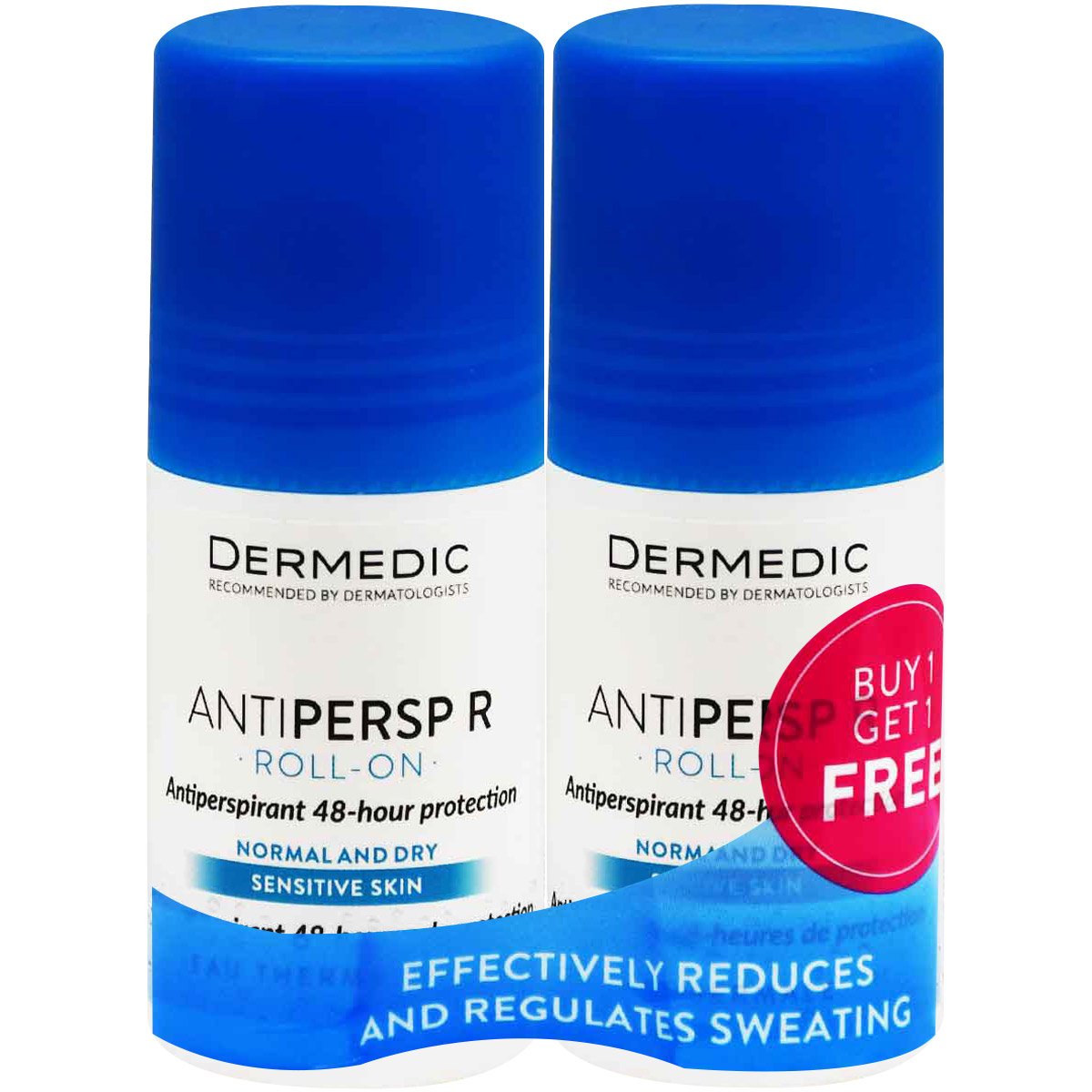 Dermedic Antiperspirant Roll On For Sensitive Skin 60 ml (1+1) (Offer Pack) image number 0