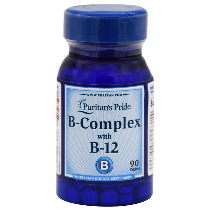 Puritan's Pride B Complex With Vitamin B12 90 Tablet image number 0