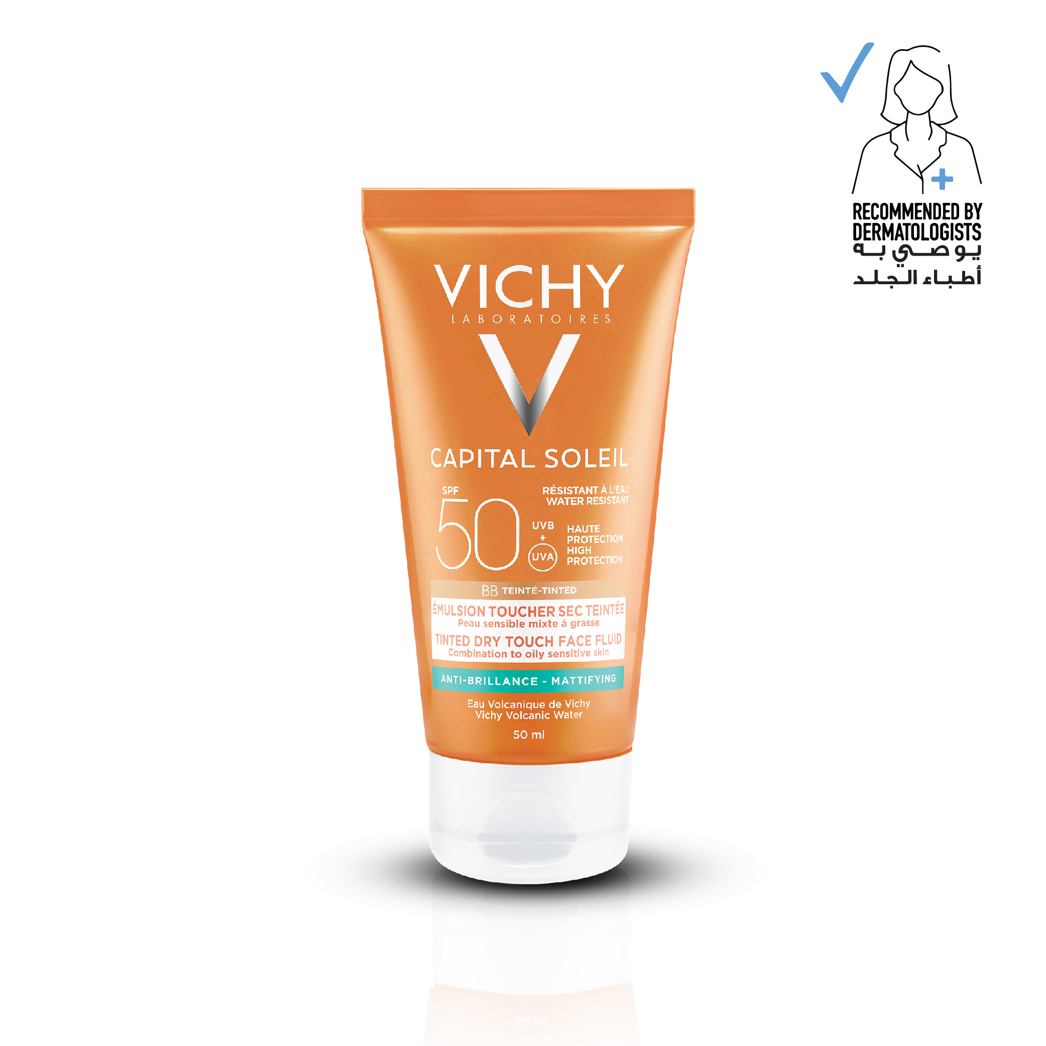 Vichy Capital Soleil SPF 50+ Mattifying Face Fluid Dry Touch 50ml image number 0