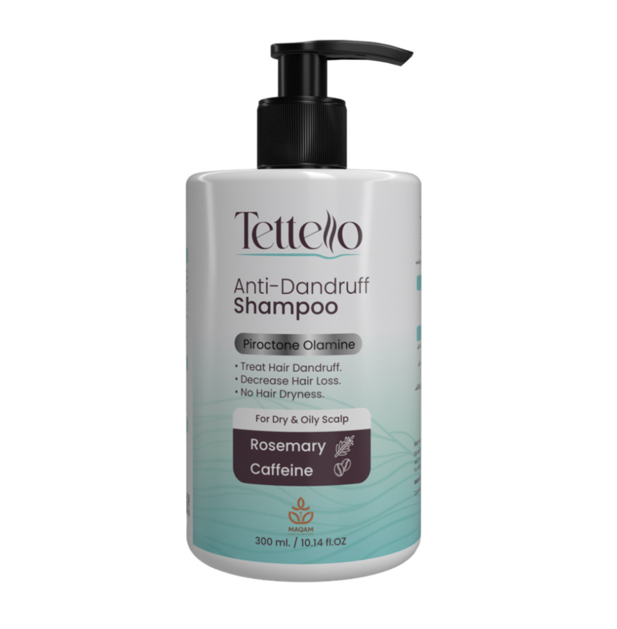 Tettello Anti Dandruff Shampoo for Dry and Oily Scalp 300ml image number 0