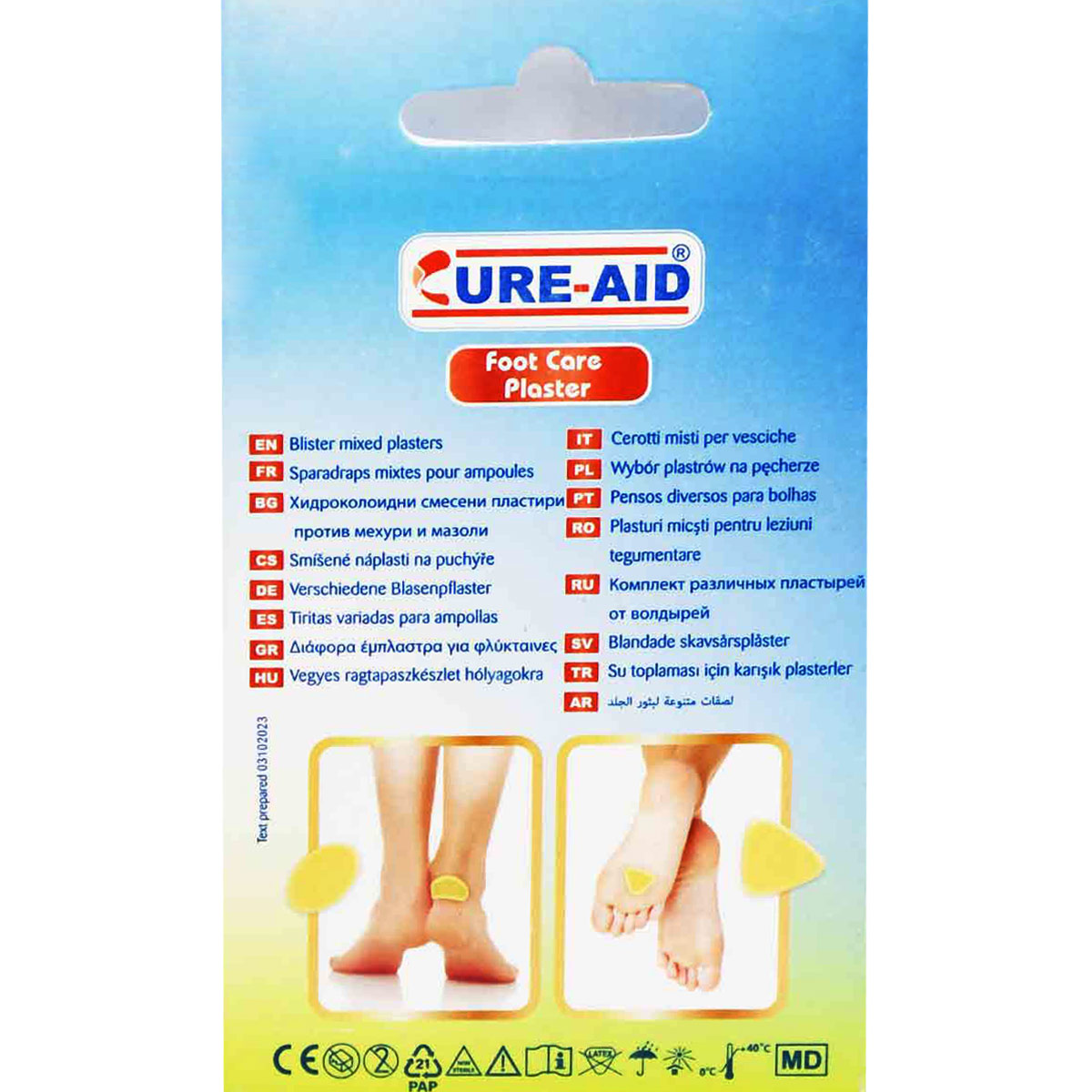 Cure Aid Foot Care Plaster 5 Pieces image number 1