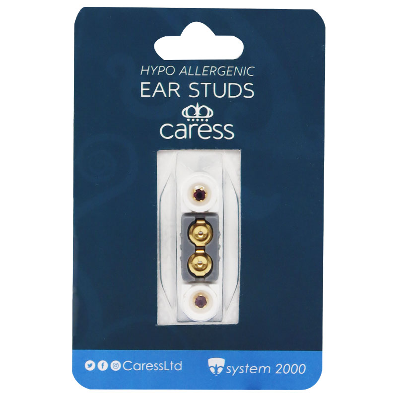 Caress Ear Studs Ruby/22 image number 0