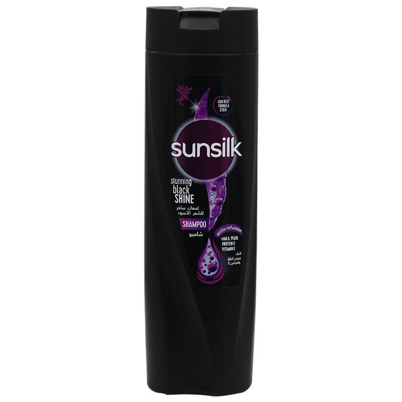 Sunsilk Stunning Black Shine Shampoo 350ml image number 0