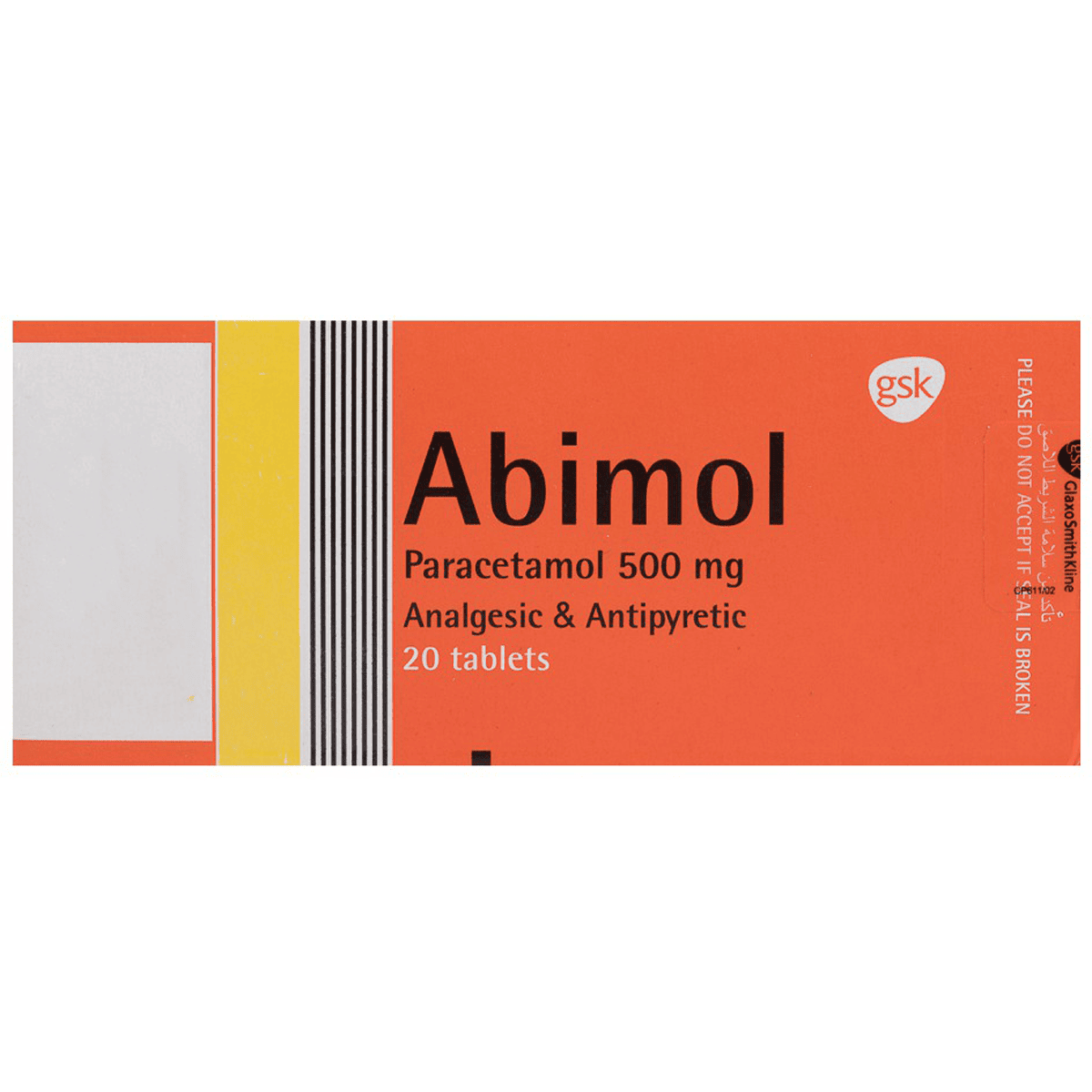Abimol 500mg 20 Tablet image number 0