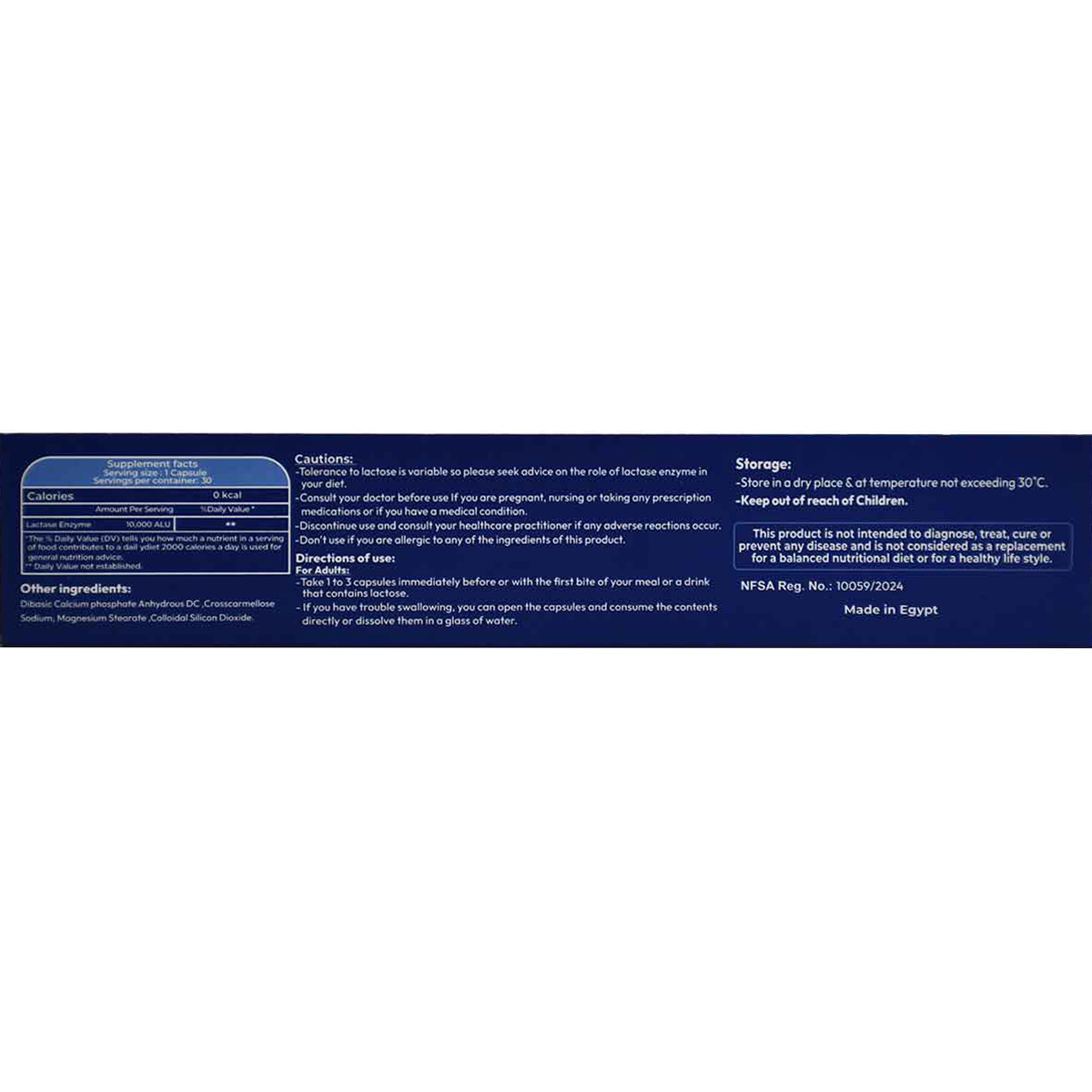 Lactase Forte 10000 Iu 30 Hard Gelatin Capsules image number 1