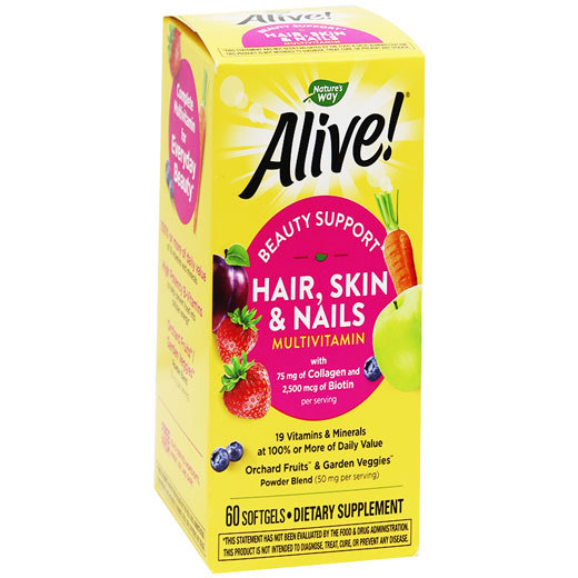 Alive Hair Skin and Nails 60 Soft Gels image number 0