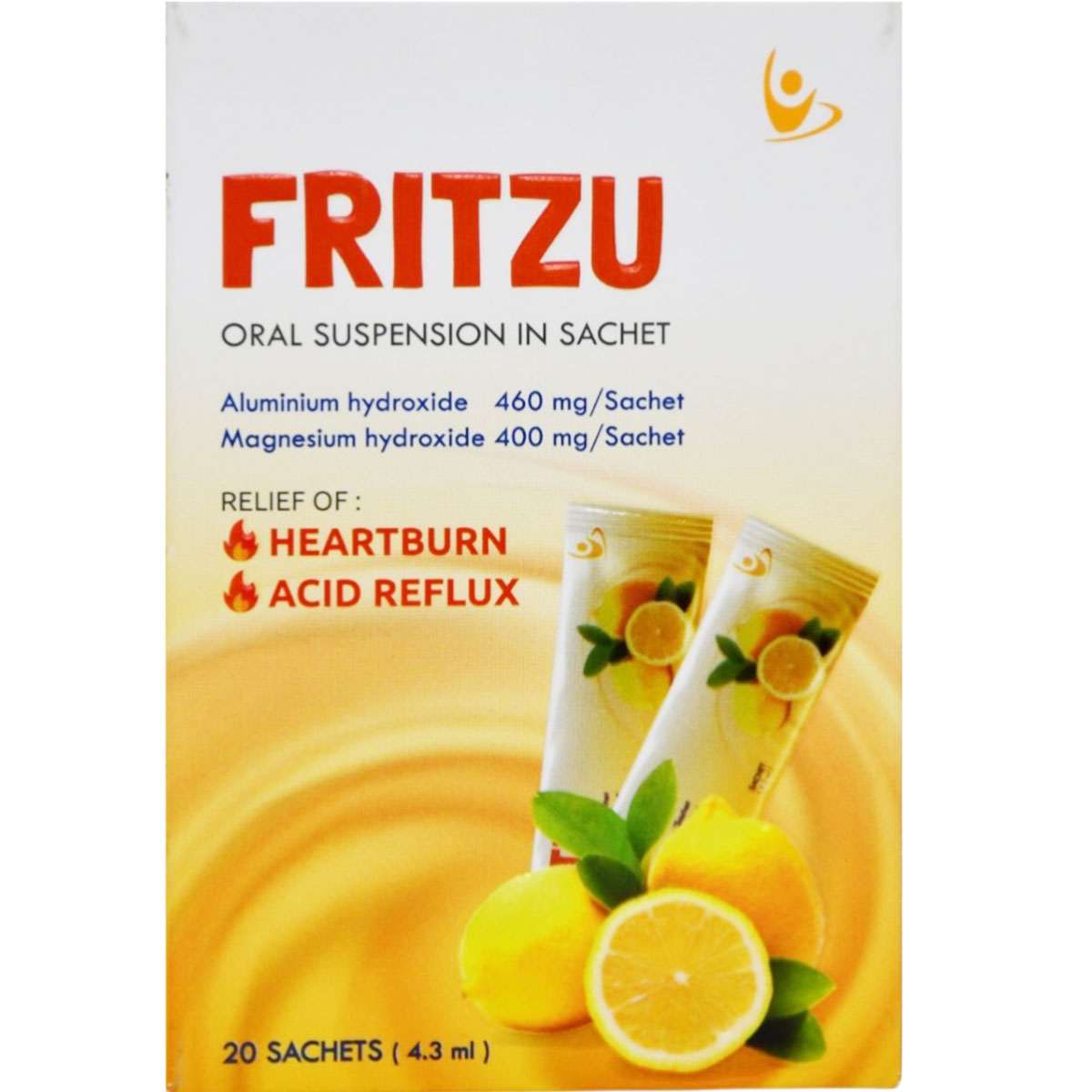 Fritzu 460mg/400mg Oral Suspension 20 Sachets image number 0