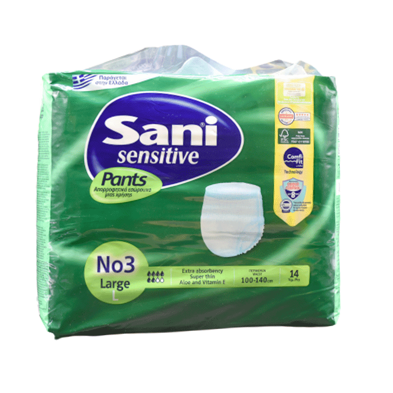 Sani Sensitive Pants (3) L (100-140cm) 14pcs image number 0