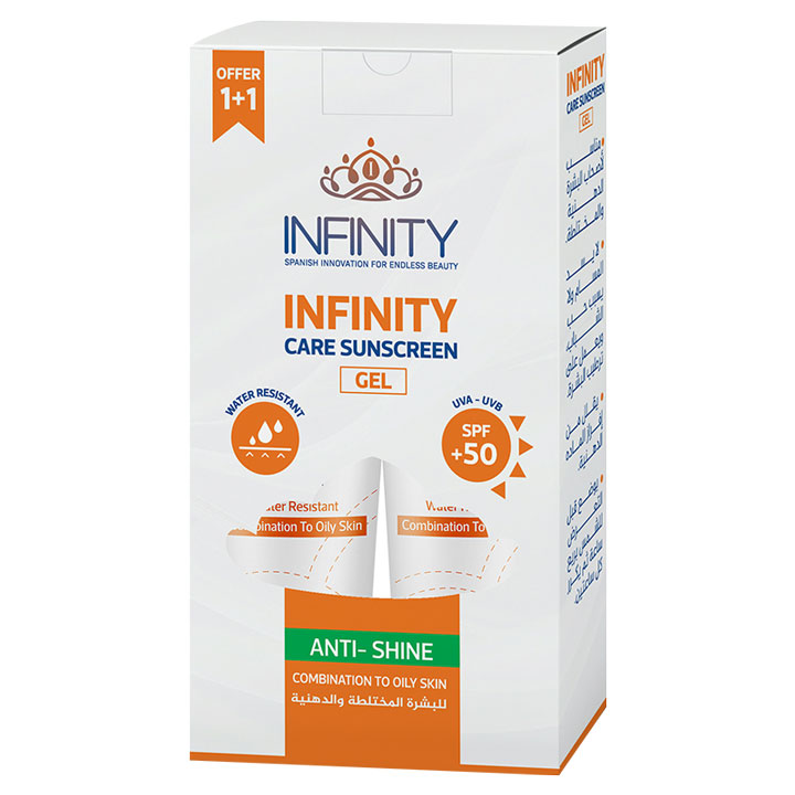 Infinity Care Hydro Boost (SPF 50+) Anti Shine Gel 2X60ml (Offer Pack) image number 0