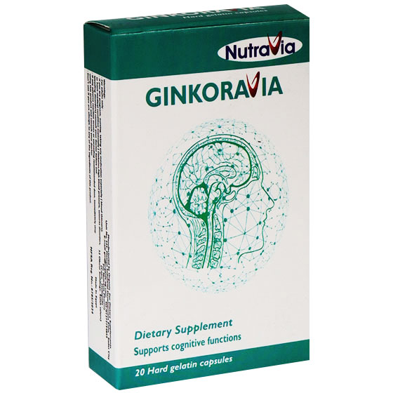 Ginkoravia 20 Hard Gelatin Capsules image number 0