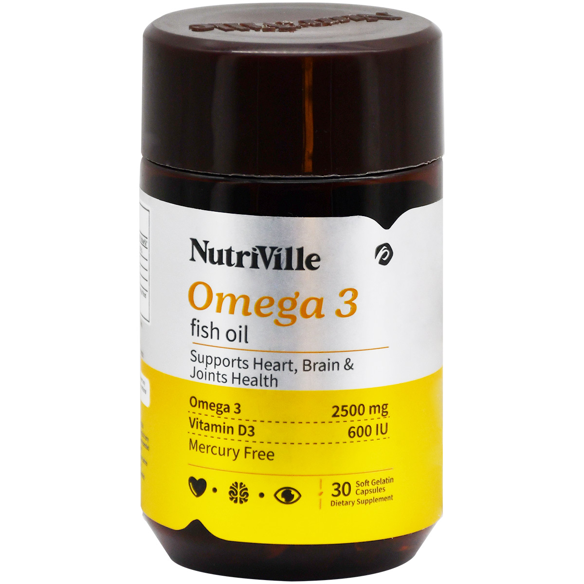 Nutriville Omega 3 Fish Oil 30 Capsules image number 0