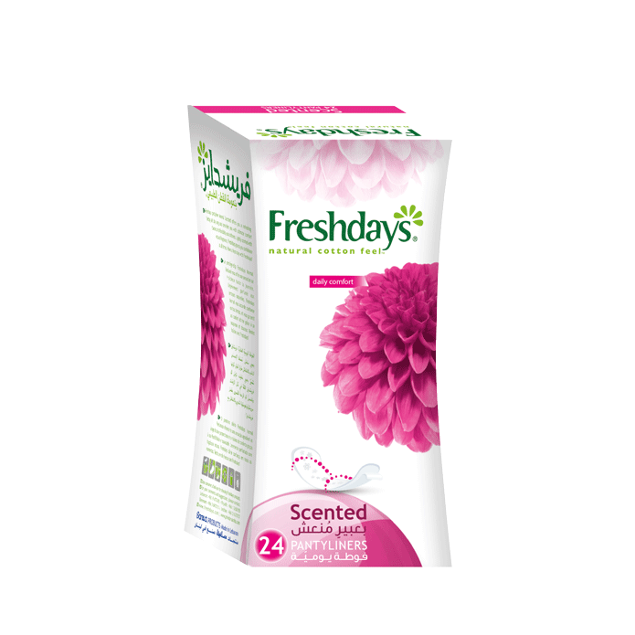 Freshdays Normal Scented Panty Liner 24 Pieces image number 0