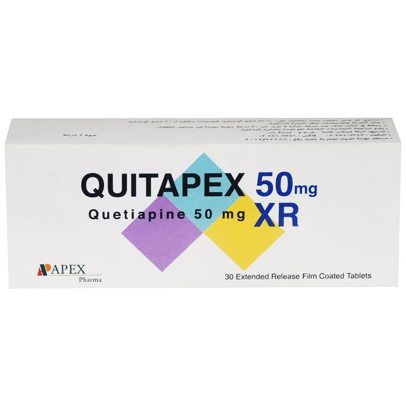 Quitapex 50mg XR 30 Tablets image number 0